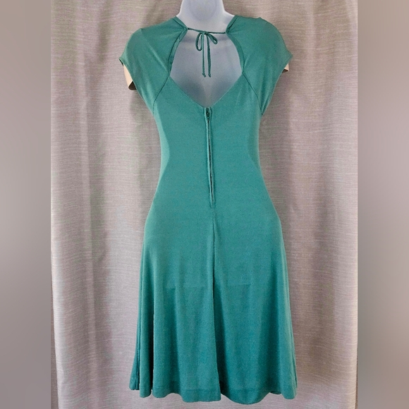 VINTAGE - 70's/80's light Teal Dress - Picture 3 of 7